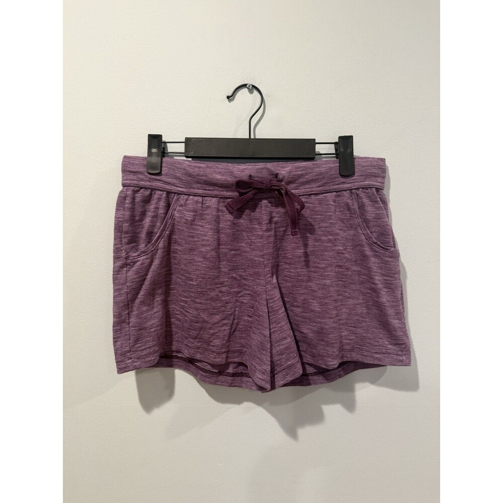 Gilligan&Omalley Pajama Lounge Shorts Womens Medium Purple Cotton Stretch Travel